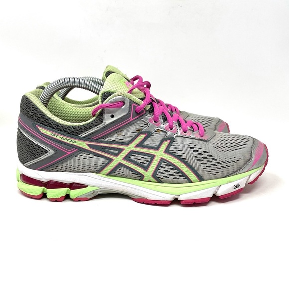 ASICS GT-1000 Athletic Shoe Gray Green Womens‎ 9.5 - Picture 1 of 8